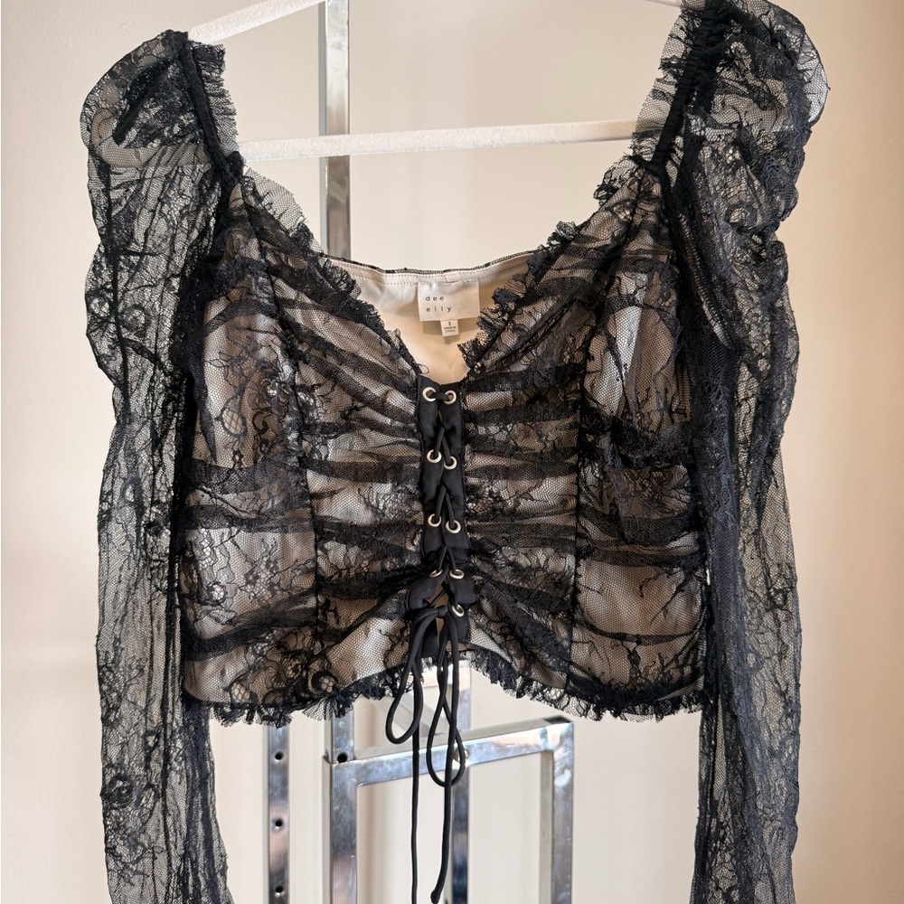 Black Lace Top